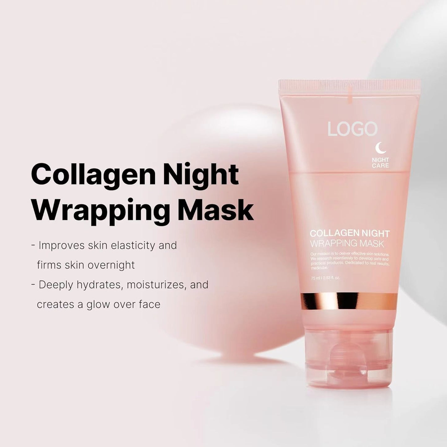 Collagen peel-off sleeping face mask